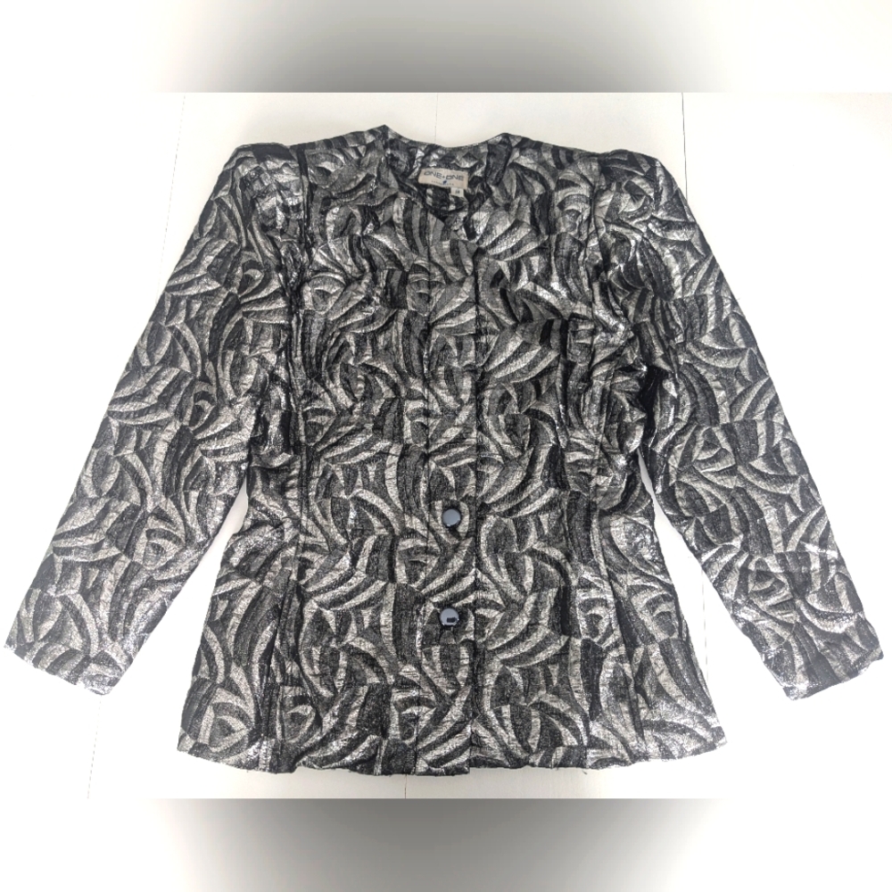 ONE + ONE Vintage Metallic Blazer